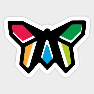 Rainbow Anigami Butterfly Sticker